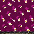 Hello Alice Purple Velvet Falling Aces Cotton 43"/44" Fabric Per Yard