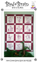 Here Comes Santa Quilt Machine Embroidery USB