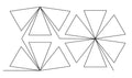 Hexie Geometric Digital E2E Pantograph for Quilting