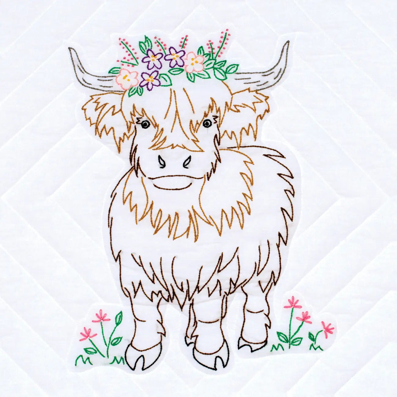 Highland Cow 18in Quilt Squares