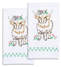 Highland Cow Decorative Hand Towels