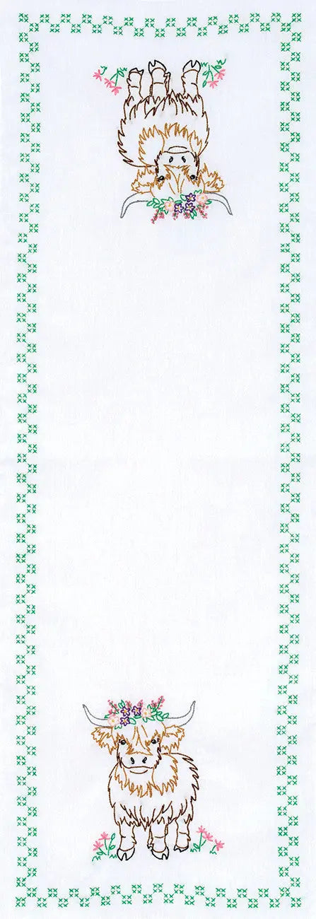 Highland Cow Table Runner
