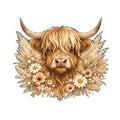 Highland Cows Art Fabric Panel 8