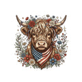 Highland Cows Art Fabric Panel 9