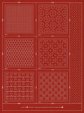 Hitome-Zashi Coaster Pattern 1 Brick