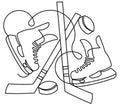 Hockey Digital E2E Pantograph for Quilting