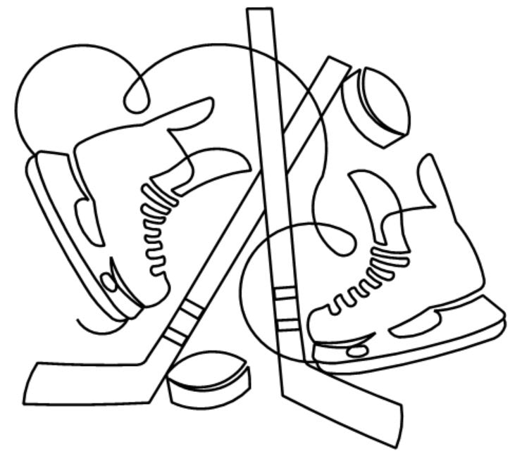 Hockey Digital E2E Pantograph for Quilting