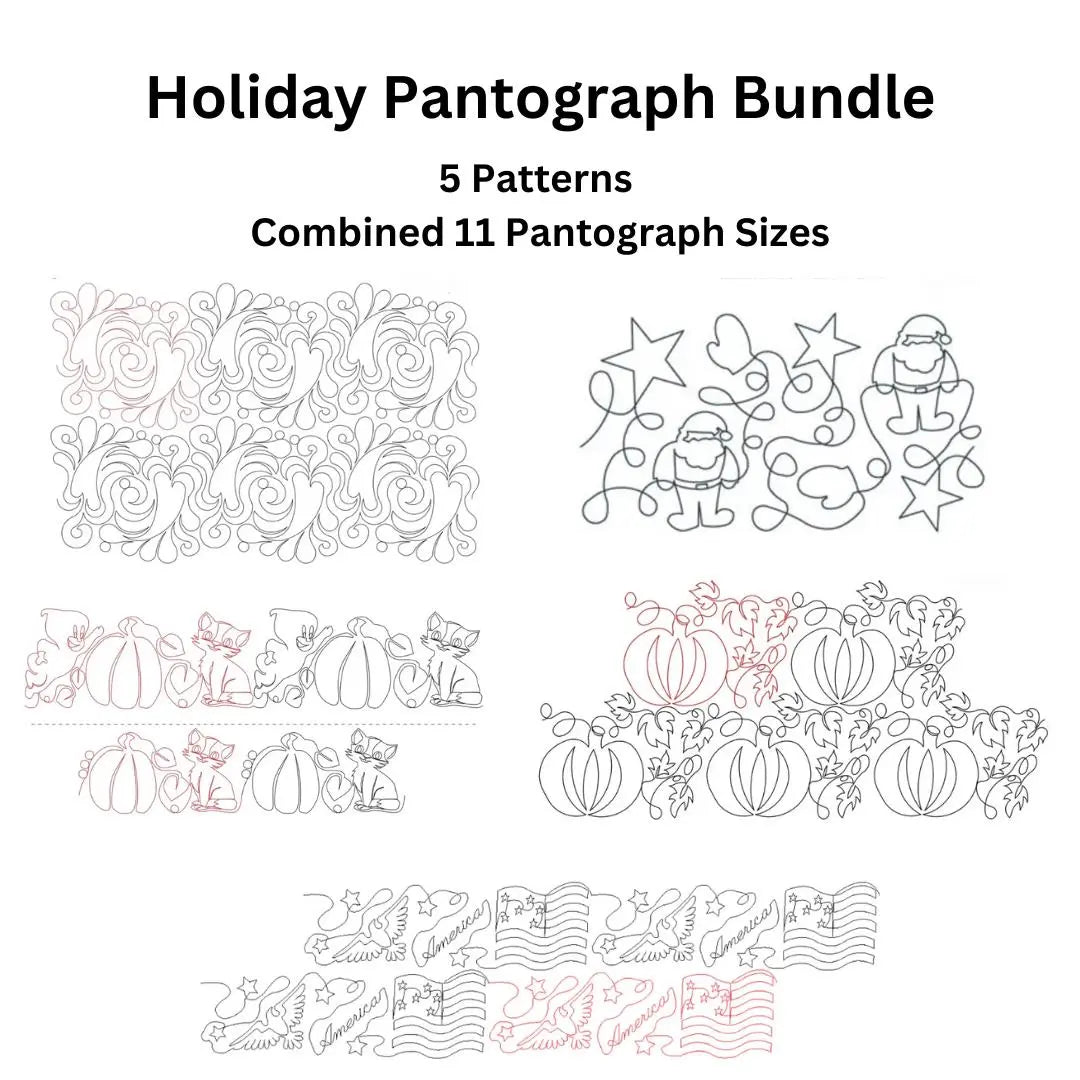 Holiday Paper Pantograph Bundle - Set of 5