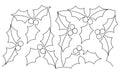 Holly Berries E2E Pantograph for Quilting