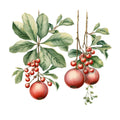 Holly and Baubles Fabric Panel 5