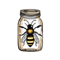 Honey Bee Jar Fabric Panel 7