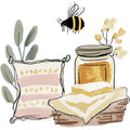 Honey Meadows Fabric Panel 22