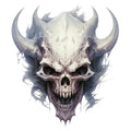 Horror Skulls Fabric Panel 1