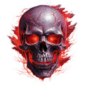 Horror Skulls Fabric Panel 10