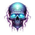 Horror Skulls Fabric Panel 19