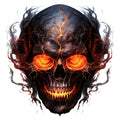 Horror Skulls Fabric Panel 4