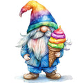 Ice Cream Gnome Fabric Panel 10