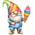 Ice Cream Gnome Fabric Panel 11
