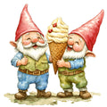 Ice Cream Gnome Fabric Panel 4