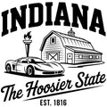 Indiana Black and White Fabric Panel