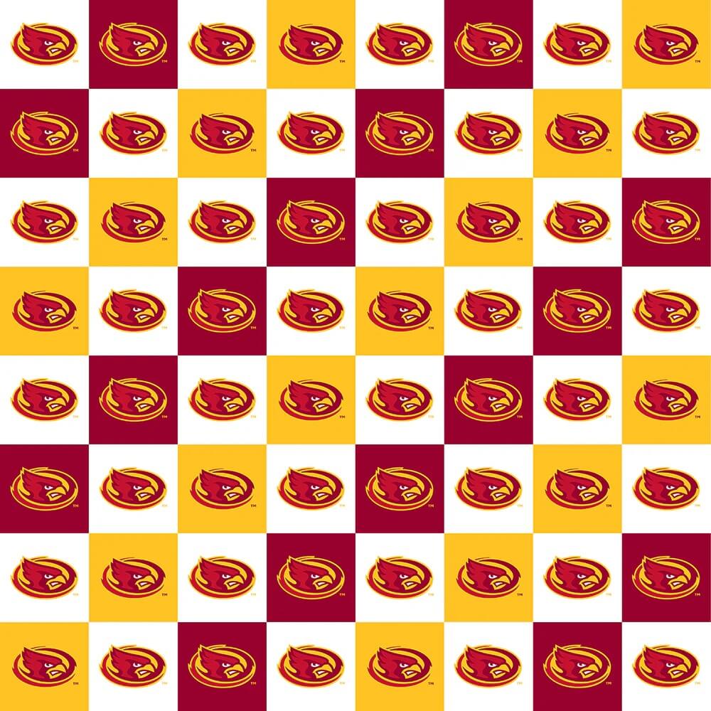 Iowa State Cyclones - Collegiate Check 44"/45" Fabric per yard