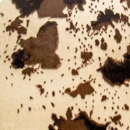 Ivory/Brown Luxe Cuddle Pony 58/60" Fabric per yard