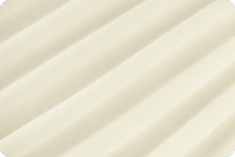 Ivory Cuddle 3 58/60" Solid Minky Fabric Per Yard