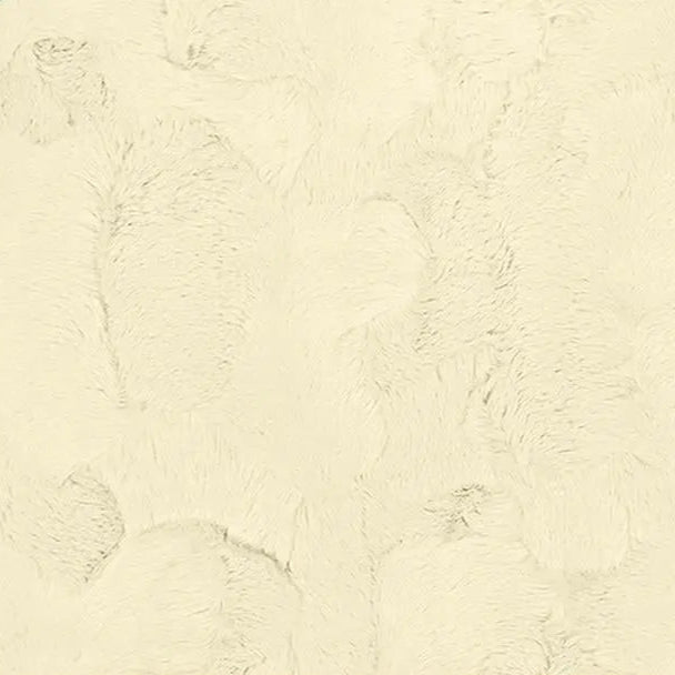 Ivory Luxe Cuddle Hide 58/60" Fabric per yard