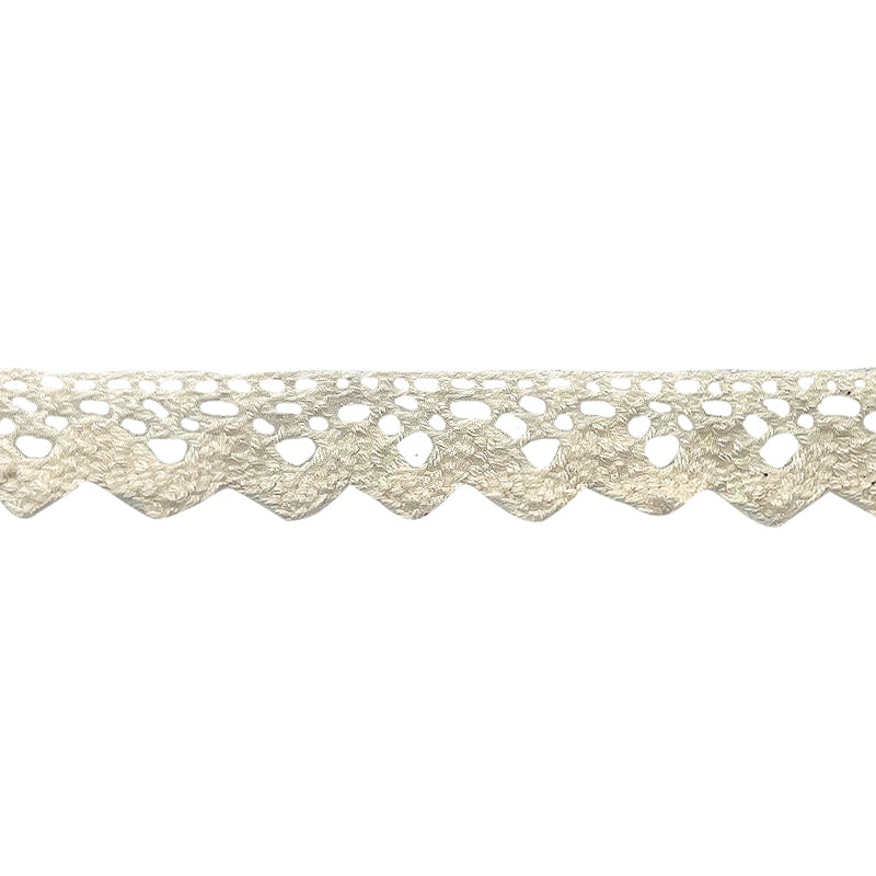 Ivory Zigzag Crochet Lace Trim, 1 3/8-inch X 5 Yards – Vintage Scalloped Lace for Sewing, Crafts & Home Décor