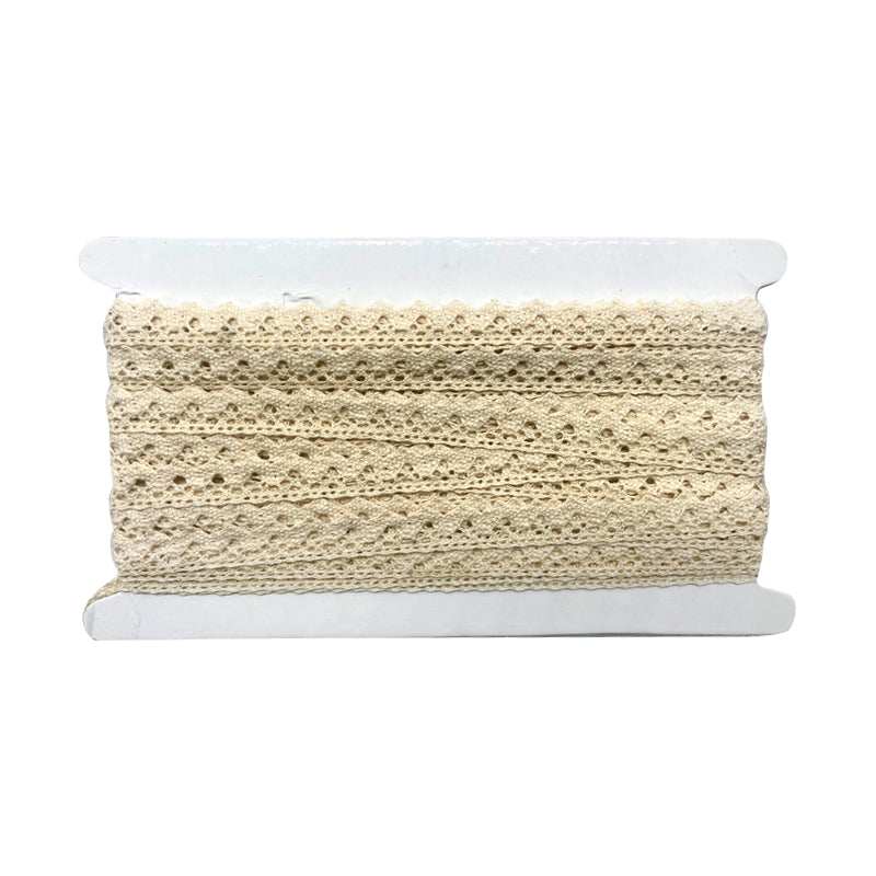 Ivory Zigzag Crochet Lace Trim, 1 3/8-inch X 5 Yards – Vintage Scalloped Lace for Sewing, Crafts & Home Décor