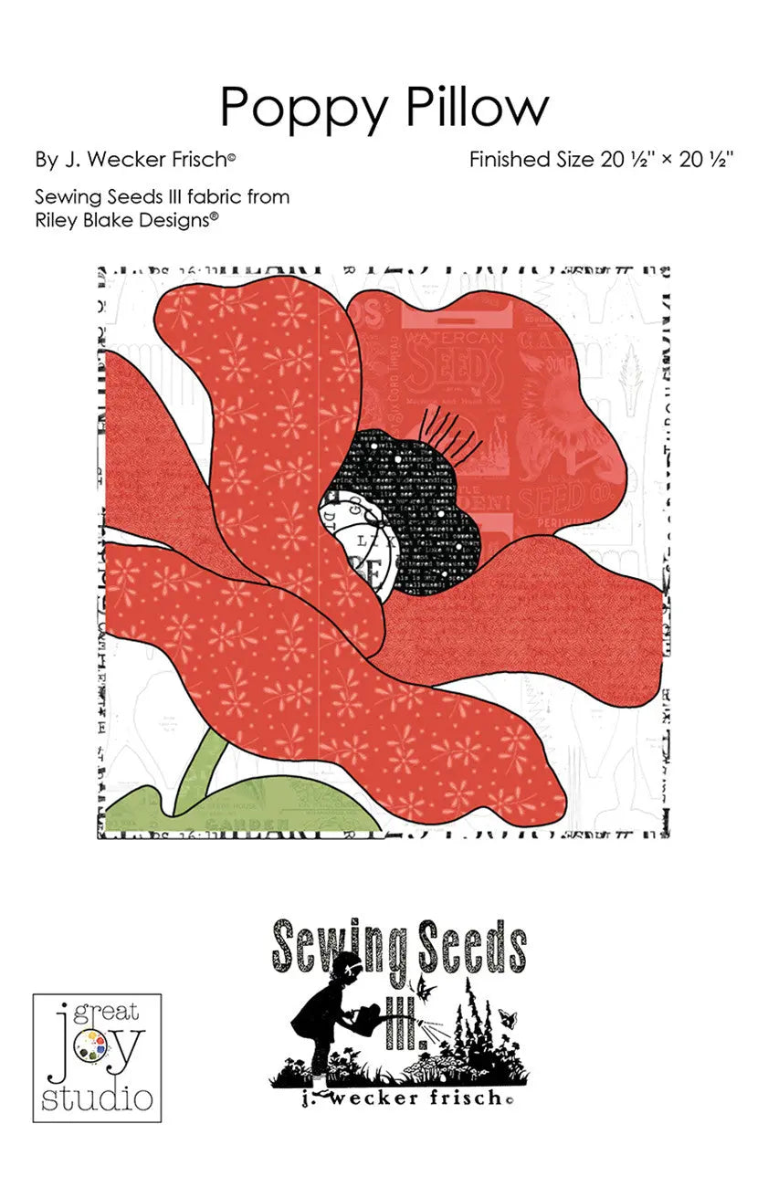 J. Wecker Frisch Poppy Pillow Pattern