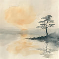 Japandi Art Nature Fabric Panel 5