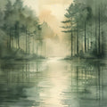 Japandi Art Nature Fabric Panel 7