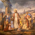 Jesus Teaching Fabric Panel 1