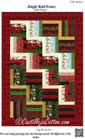 Jingle Rail Fence Quilt Pattern