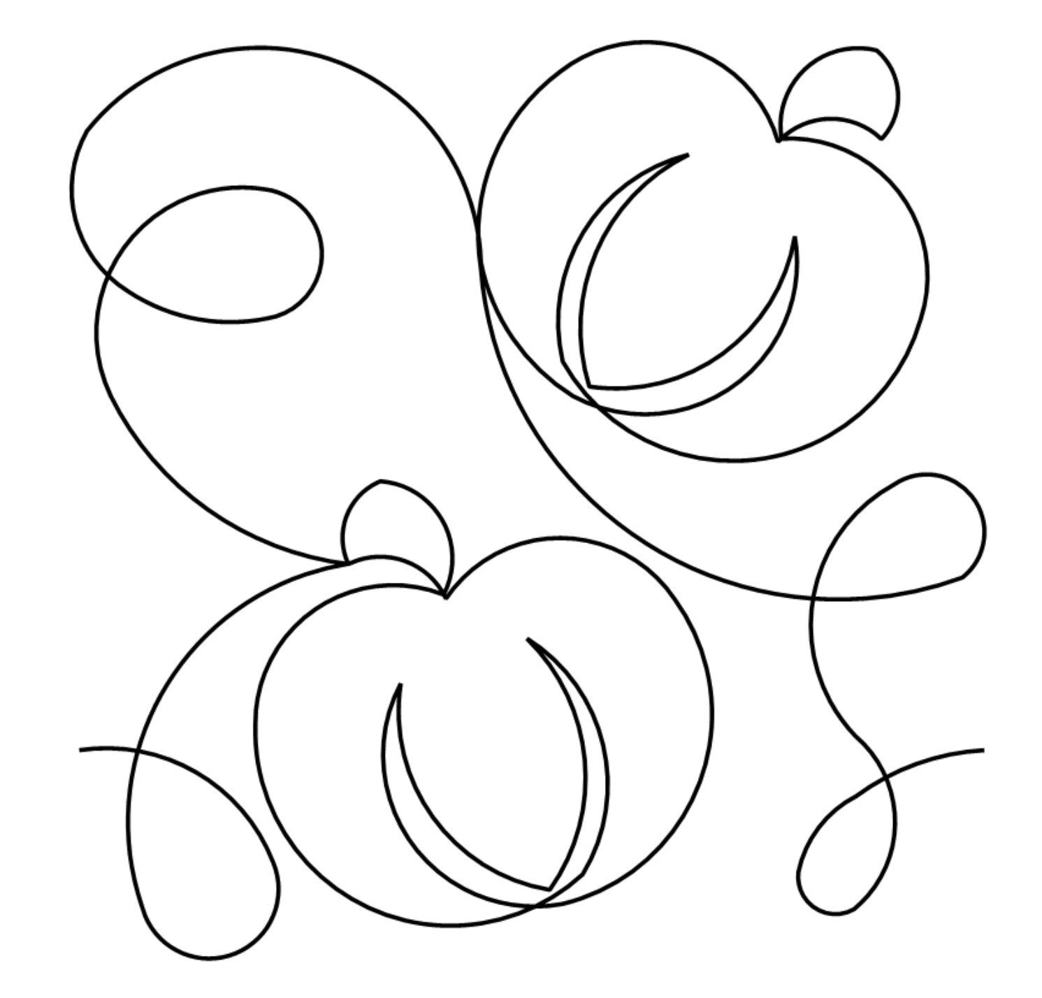 Just Pumpkins E2E Pantograph for Quilting