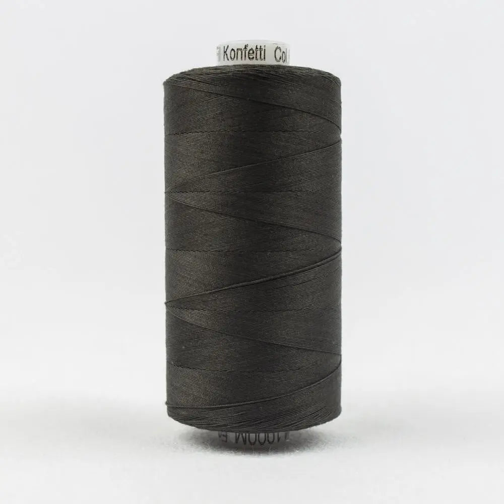 KT201 - Konfetti™ 50wt Egyptian Cotton Soft Black Thread