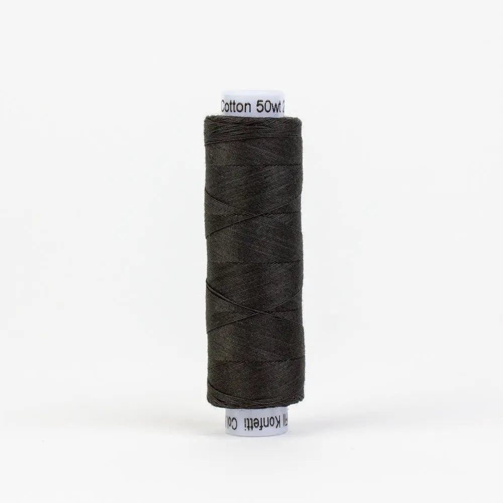 KT201 - Konfetti™ 50wt Egyptian Cotton Soft Black Thread