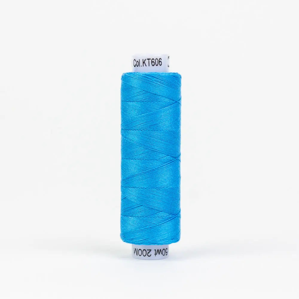 KT606 -  Konfetti™ 50wt Egyptian Cotton Peacock Blue Thread