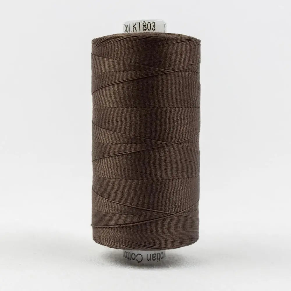KT803 - Konfetti™ 50wt Egyptian Cotton Dark Brown Thread
