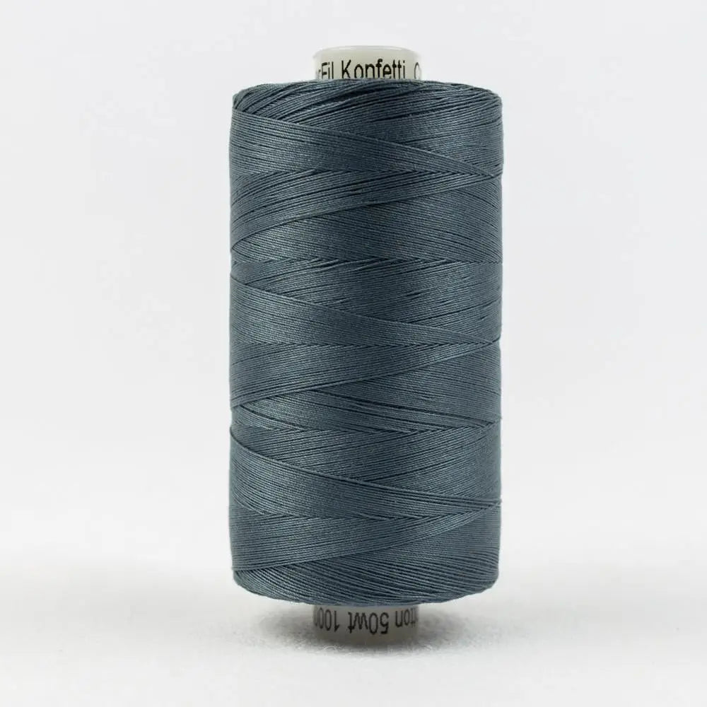 KT904 - Konfetti™ 50wt Egyptian Cotton Blue Grey Thread