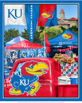 Kansas Jayhawks - Tailgate Panel 44"/45" Fabric per yard