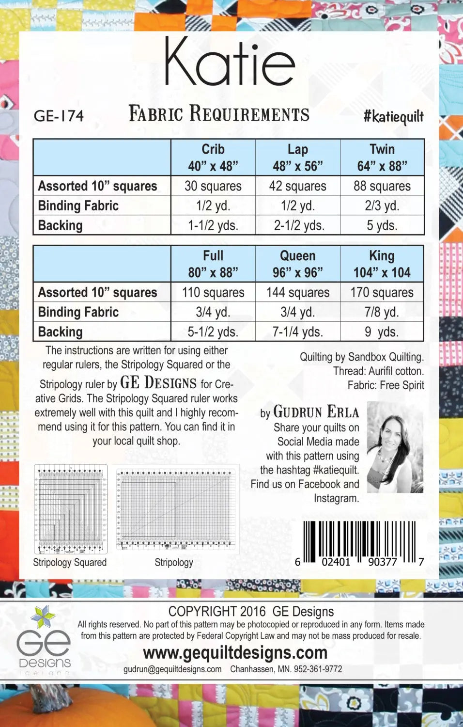 Katie 10" Square Pattern 174