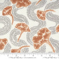 Kawa Pewter Ginko Leaf Shibori 44"/45" Fabric Per Yard
