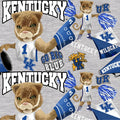 Kentucky Wildcats - Mascot 44"/45" Fabric per yard