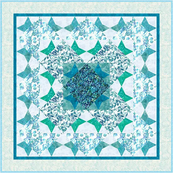 Kimberly Jahnzs Get Pieced Quilt Pattern & Aquarius Foundation Piecing Panel Bundle