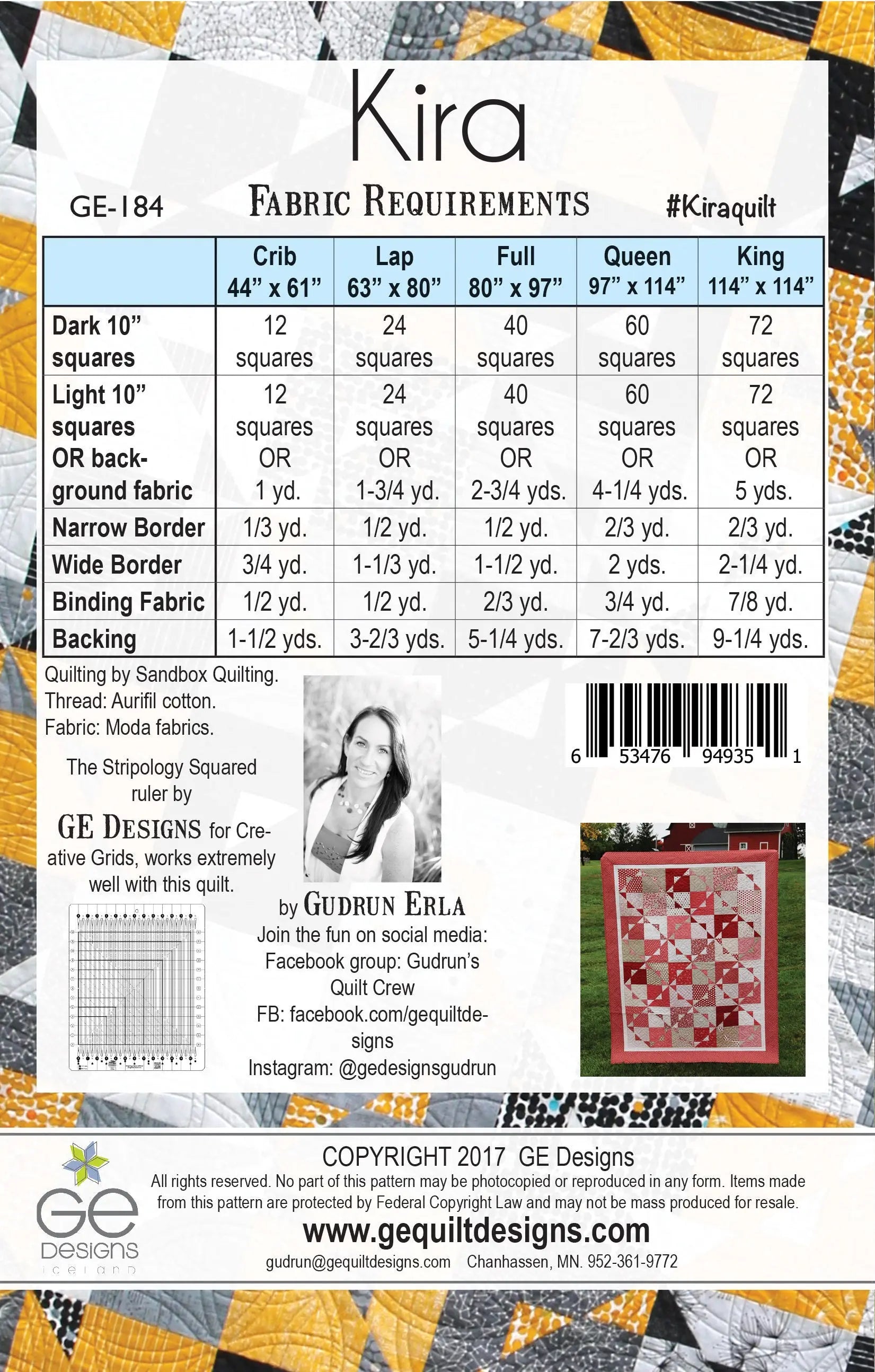 Kira 10" Square Pattern 184