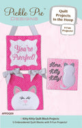 Kitty Kitty Quilt Block Projects In the Hoop Embroidery Design Collection