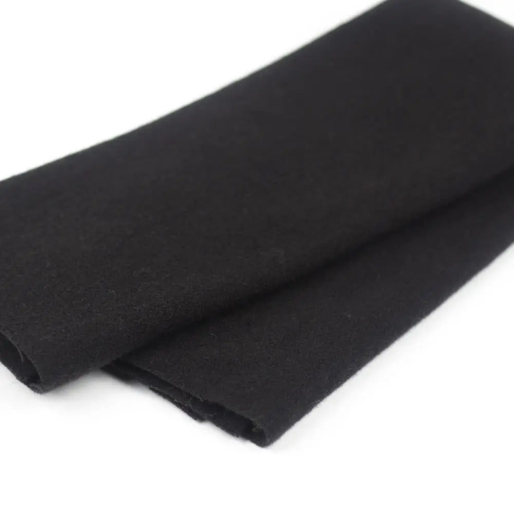 LN30 - Black Merino Wool Fabric