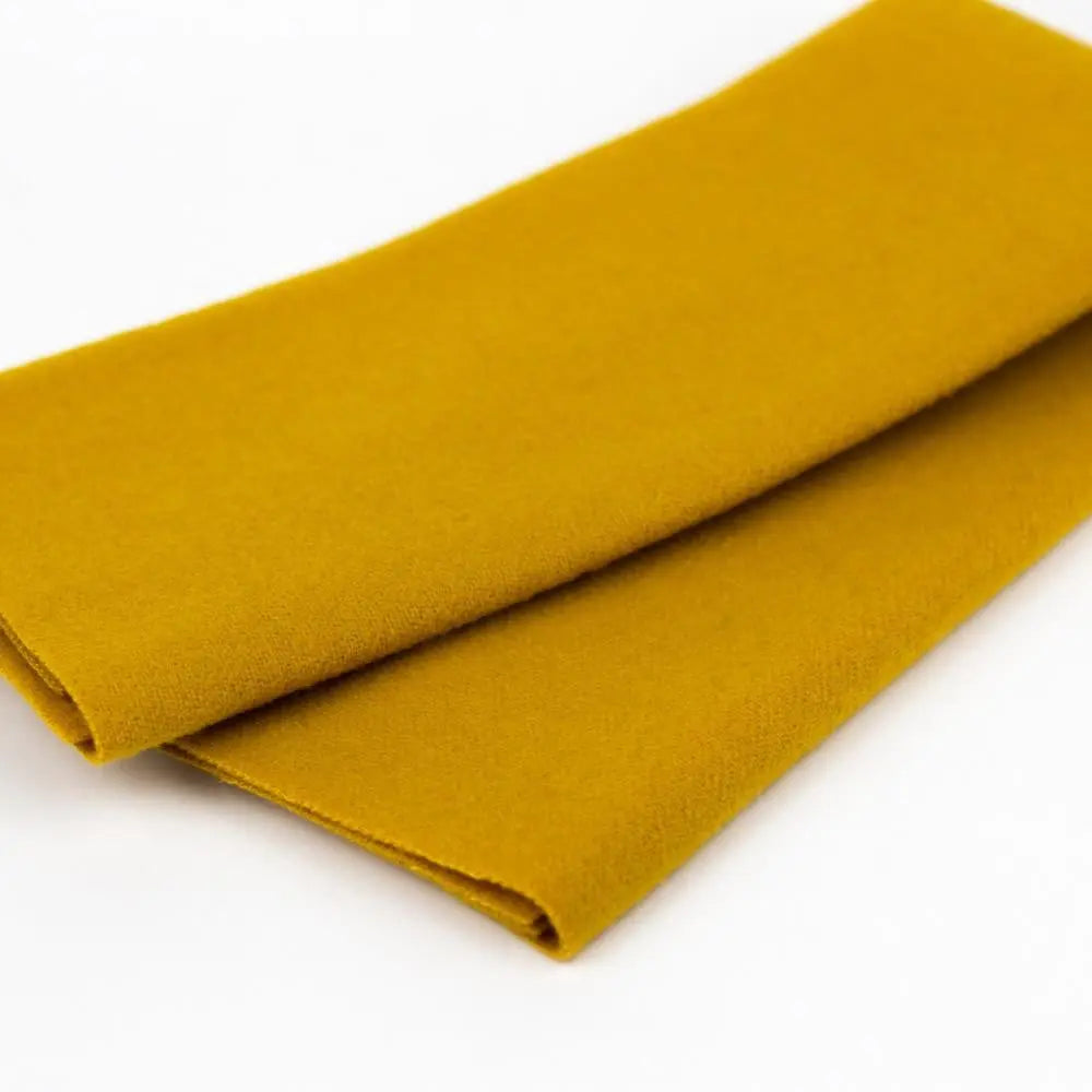 LN35 - Old Gold Merino Wool Fabric